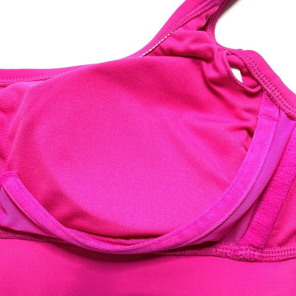 Women's Underwire Square Neck Bikini Top Kona Sol Pink Pool S Small NWT Swimsuit - Picture 7 of 11